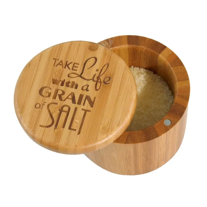 “Grain of Salt” Engraved Salt Box