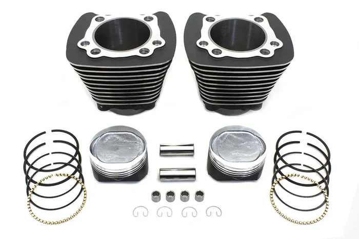 883cc to 1200cc Cylinder and Piston Conversion Kit Black – V-Twin Mfg.