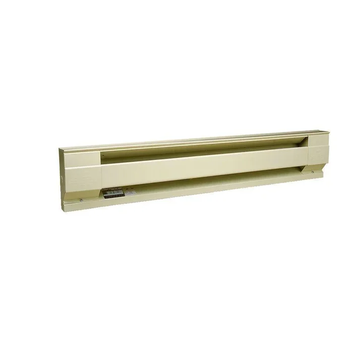 96 in. 2,500-Watt 240/208-Volt Electric Baseboard Heater in Almond