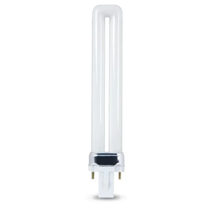 9W Equivalent PL CFLNI Twin Tube 2-Pin Plug-in G23 Base Soft White (2700K) Compact Fluorescent CFL Light Bulb (1-Bulb)