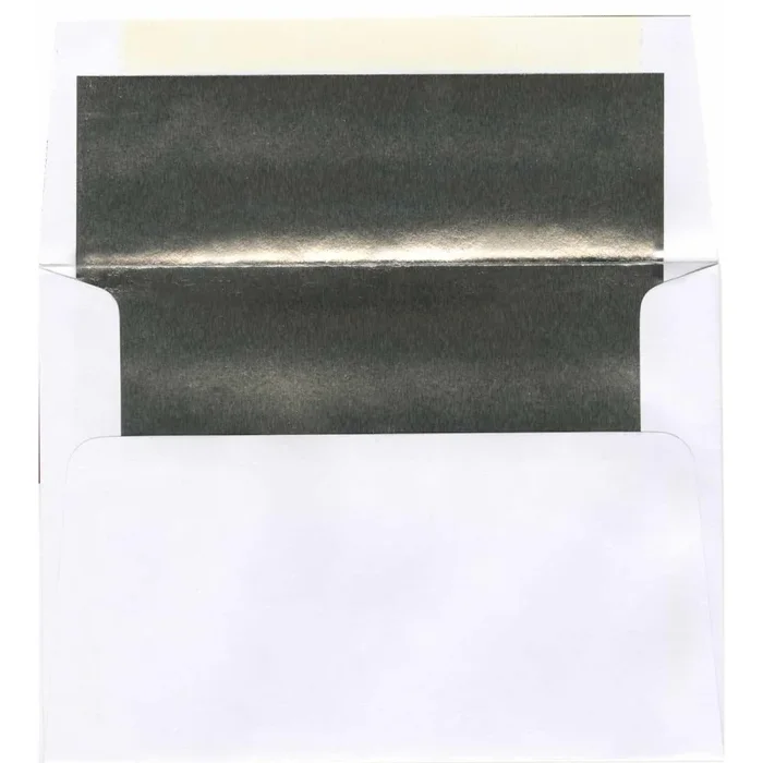 A6 White/Silver Foil Lined Envelopes – 1000 Pack