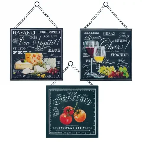 Accent Plus 9 in. H X 9 in. L Delicious Designs Iron Wall Decorations