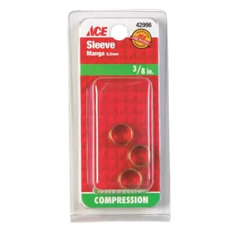 Ace 3/8 in. Compression Brass Sleeve