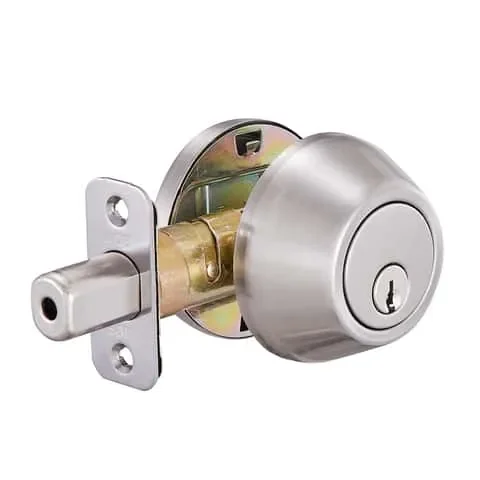Ace Brushed Chrome Metal Single Cylinder Deadbolt