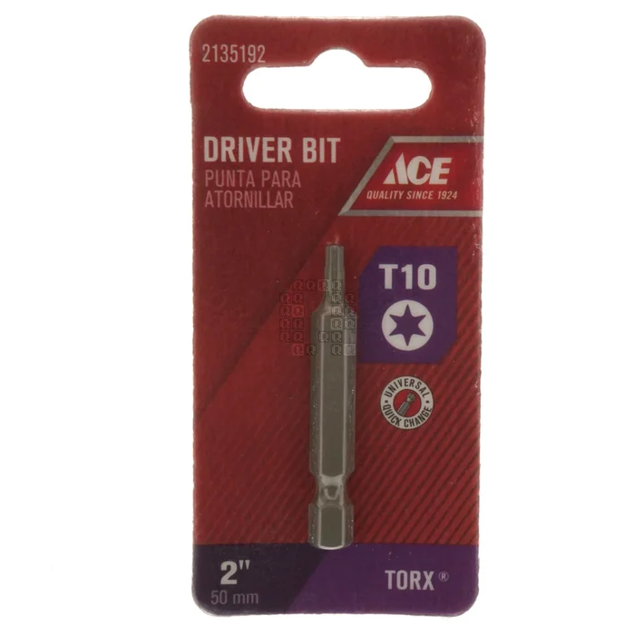 ACE Hardware 2135192 T10 TORX Driver Bit, 2″ Length