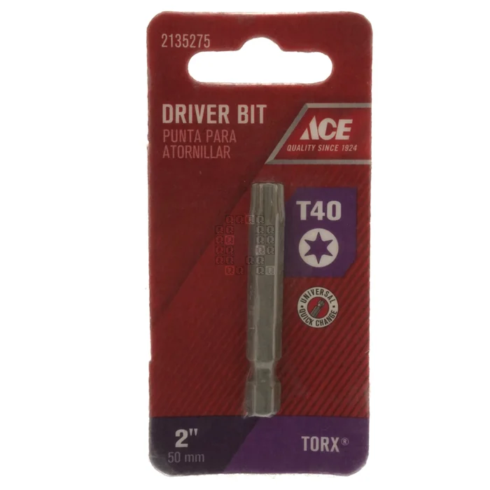 ACE Hardware 2135275 T40 TORX Driver Bit, 2″ Length