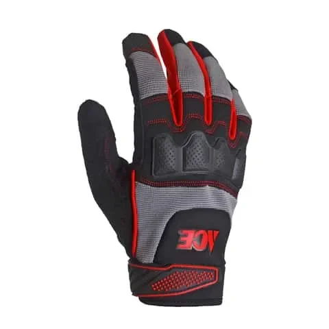 Ace Men’s Indoor/Outdoor Heavy Duty Work Gloves Black/Gray L 1 pair