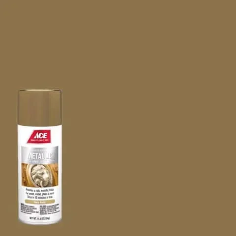 Ace Metallic Gold Plate Spray Paint 11.5 oz