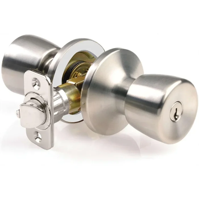 Ace Mobile Home Satin Entry Lockset ANSI/BHMA Grade 3 1-3/4 in.
