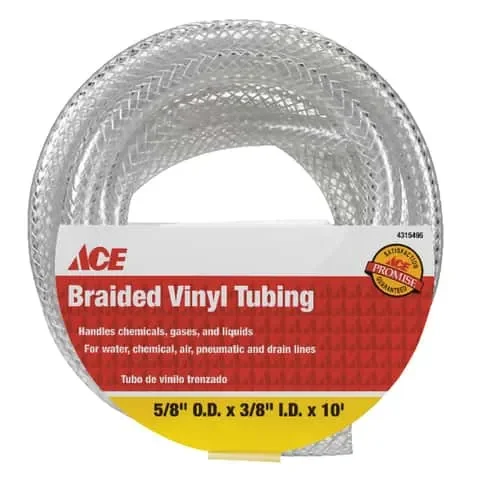 Ace ProLine 3/8 in. D X 5/8 in. D X 10 ft. L PVC Braided Tubing