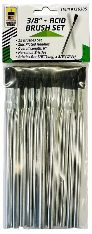 Acid Brushes – 12 piece set – 3/8″