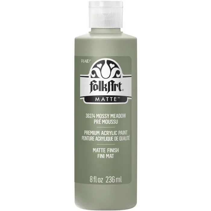 Acrylic Paint Matte Mossy Meadw 8Oz Folkart