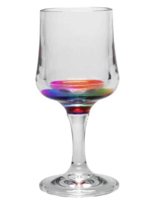 Acrylic Wine Glass Rainbow 8oz 21730