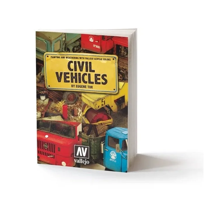 Acrylicos Vallejo Civil Vehicles Painting And Weathering Book