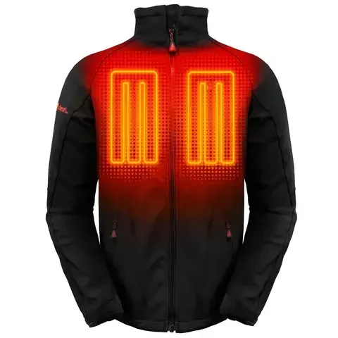 ActionHeat L Long Sleeve Men’s Full-Zip Heated Jacket Kit Black