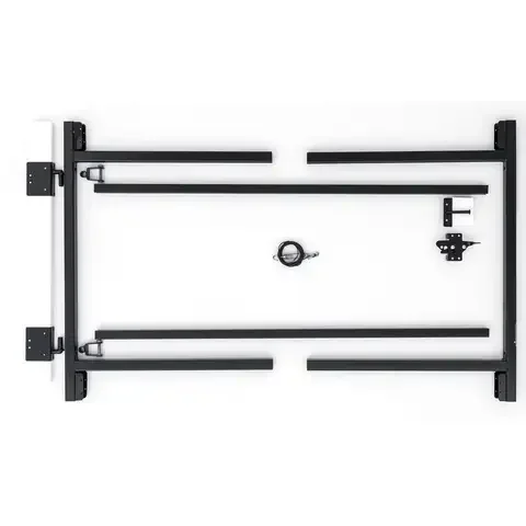 Adjust-A-Gate 1.25 in. L Black Steel Adjustable Gate Kit 1 pk
