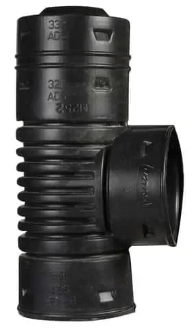Advanced Drainage Systems 3 in. Snap X 3 in. D Snap Polyethylene 10 in. Blind Tee 1 pk