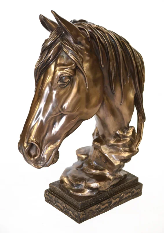 AFD Bronzed Horse Bust Classic