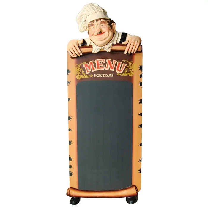 AFD Standing Chef with Chalkboard 60″ Tall