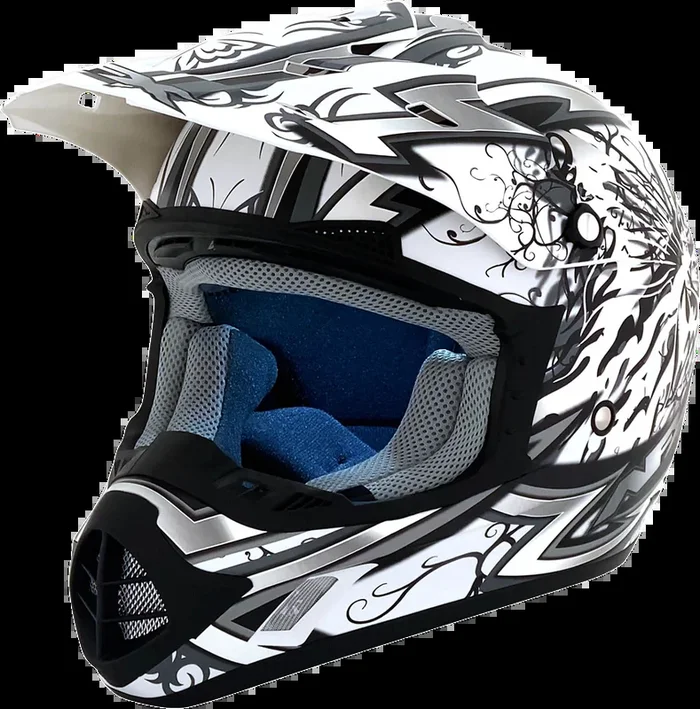 AFX FX-17 Helmet – Butterfly – Matte White – Large 0110-7129
