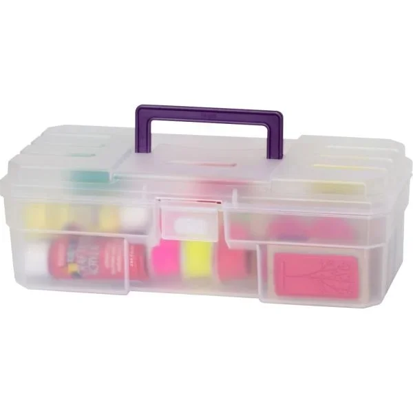 Akro Mils All-Purpose Storage Box, 12″ X 6″ X 4″, Translucent Purple