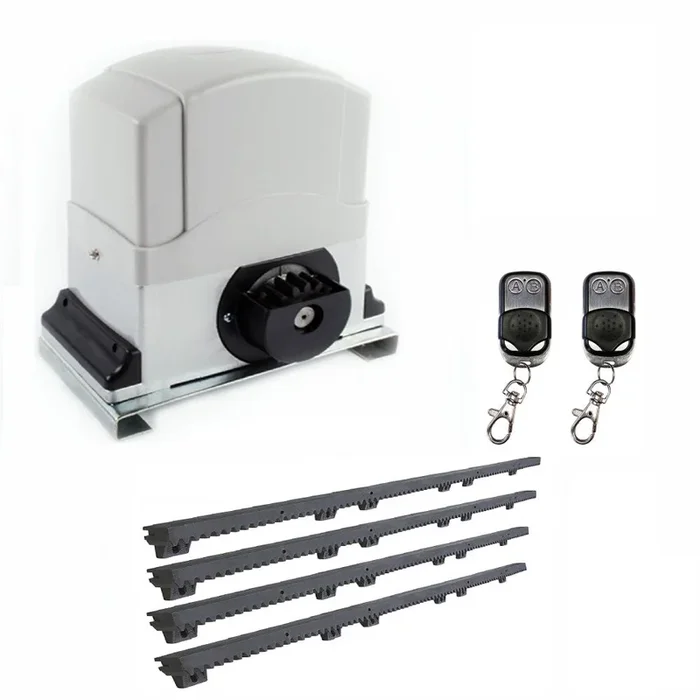 ALEKO 60-ft Slide Universal Battery Driveway Gate Opener Kit (Solar Compatible)