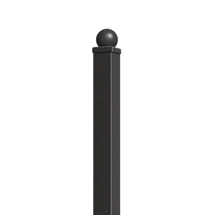 ALEKO Fence Post for 5.5 x 5 Ft. DIY Fence Kits – 7.3 Ft. – Black
