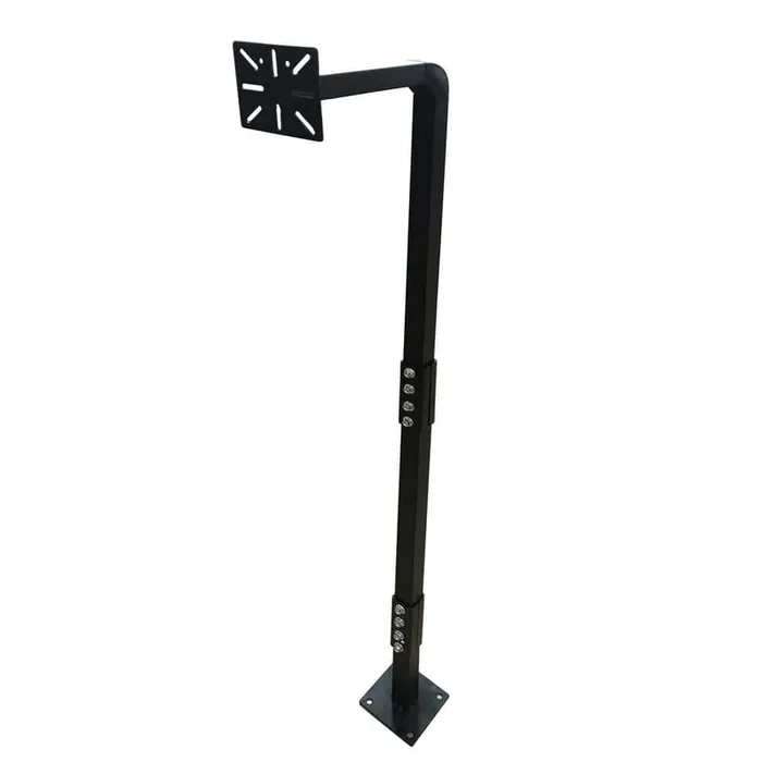 ALEKO Universal Keypad Metal Gooseneck 22 in x 3 in Mounting Post – Black