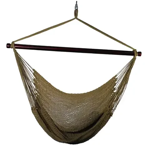 Algoma 51 in. W X 44 in. L 1 person Tan Rope Hammock