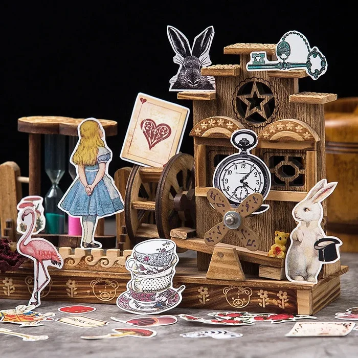 Alice in Wonderland Die-Cut Stickers