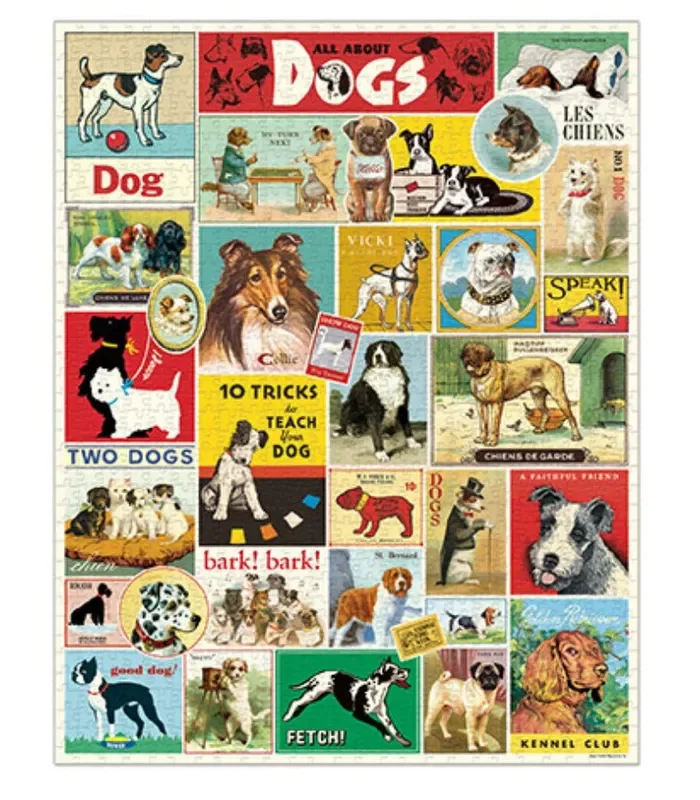 All About Dogs 1000-Piece Jigsaw Puzzle