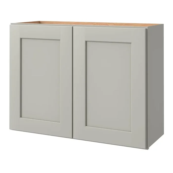 allen + roth Stonewall 33-in W x 24.5-in H x 12-in D Stone Wall Fully Assembled Cabinet (Flat Panel Shaker Door Style)
