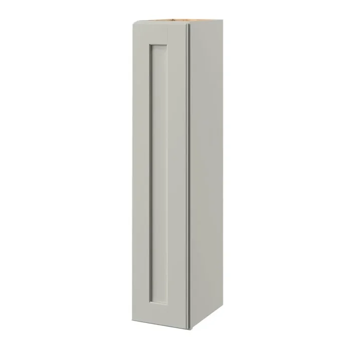 allen + roth Stonewall 9-in W x 42.125-in H x 12-in D Stone Wall Fully Assembled Cabinet (Flat Panel Shaker Door Style)