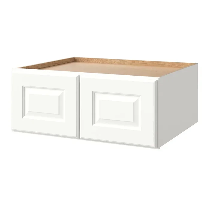 allen + roth Tilson 30-in W x 12.125-in H x 24-in D Linen Wall Fully Assembled Cabinet (Raised Panel Square Door Style)