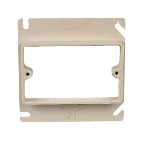 Allied Moulded FiberglasBox Old Work 14 cu in Round Fiberglass 1 gang Outlet Box Beige