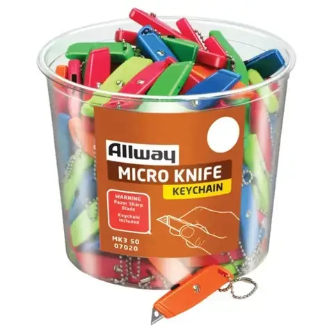 Allway LEXAN 2-1/2 in. Fixed Blade Micro Utility Knife Assorted 1 pc