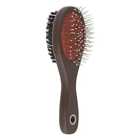 Aloe Care Brown Cat/Dog Brush 1 pk