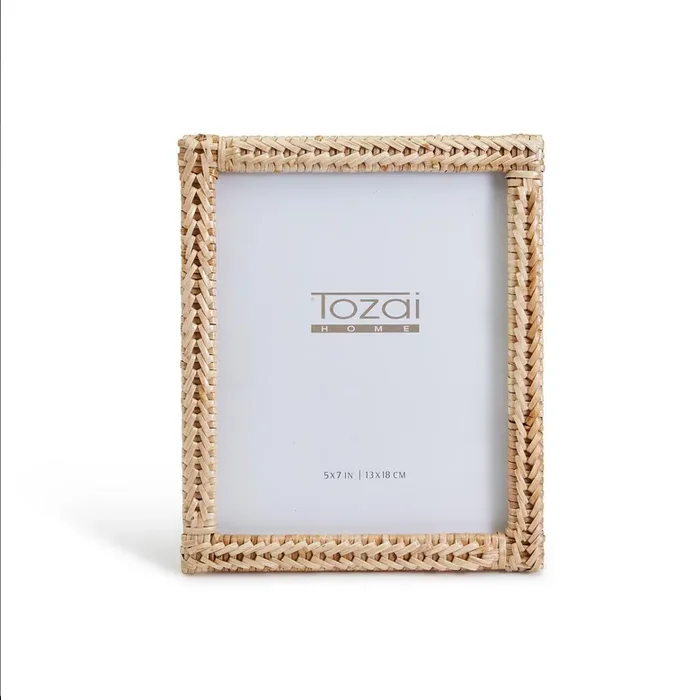 Amanpulo Woven Rattan Photo Frame