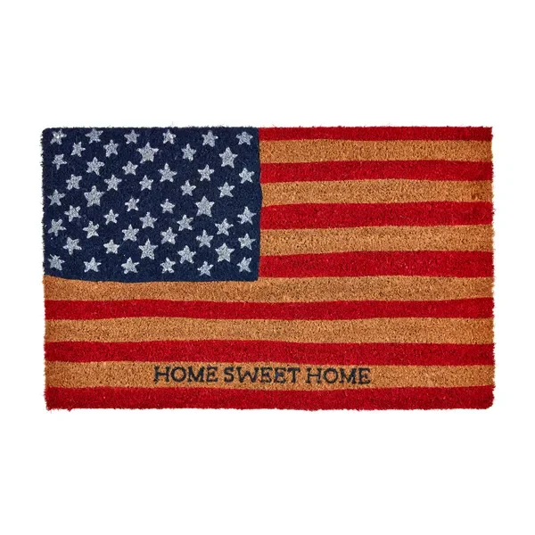 American Flag Coir Door Mat