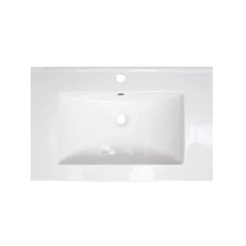 American Imaginations Roxy 24.25-in White Fire Clay Bathroom Vanity Top
