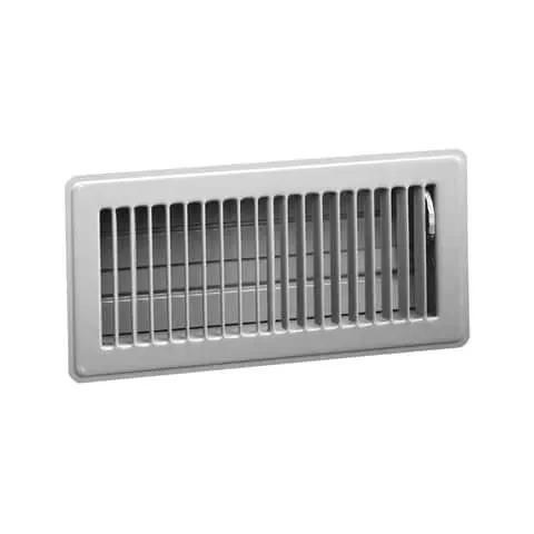 American Metal Products 2 in. H X 14 in. W White Metal Floor Register