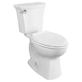 American Standard Edgemere White WaterSense Elongated Chair Height 2-Piece Toilet 12-in Rough-In Size