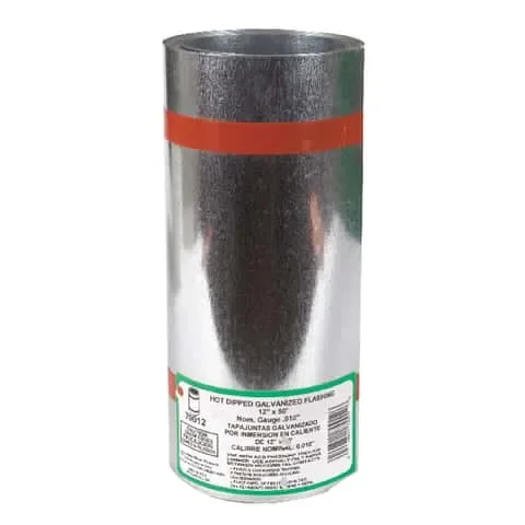 Amerimax 12 in. W X 50 ft. L Galvanized Steel Valley Flashing Silver
