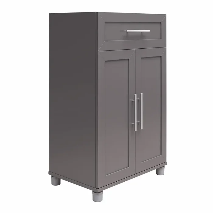Ameriwood Home Camberly 23.46-in W x 39.2-in H Particleboard Graphite Grey Freestanding Utility Storage Cabinet