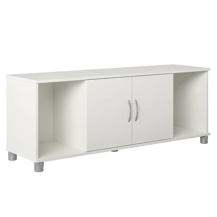 Ameriwood Home Lory 53.58-in W x 20.5-in H x 15.4-in D Freestanding Composite Wood Garage Cabinet in White