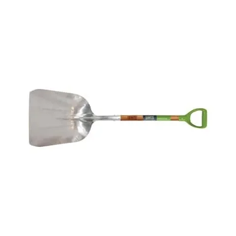Ames 44.5 in. Aluminum Scoop Transfer Shovel Wood Handle