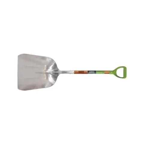 Ames 45.5 in. Aluminum Scoop Transfer Shovel Wood Handle