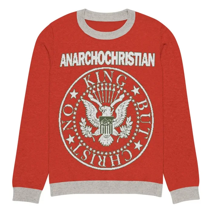 ANarchoChristian Seal Knitted Ugly Christmas sweater