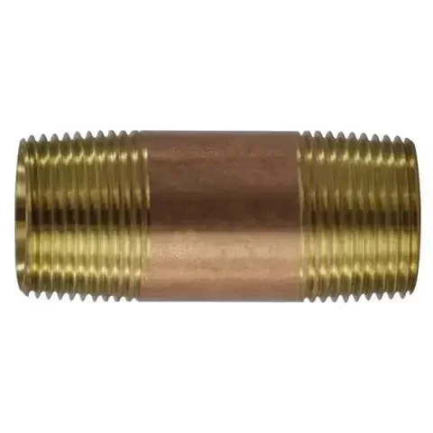 Anderson Metals 1/8 in. MPT in. X 1/8 in. D MPT Red Brass Pipe Nipple 2-1/2 in. L