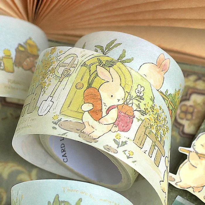 Animal Cute Cartoon Washi Tape – Rabbit, Cat, Dog, Squirrel